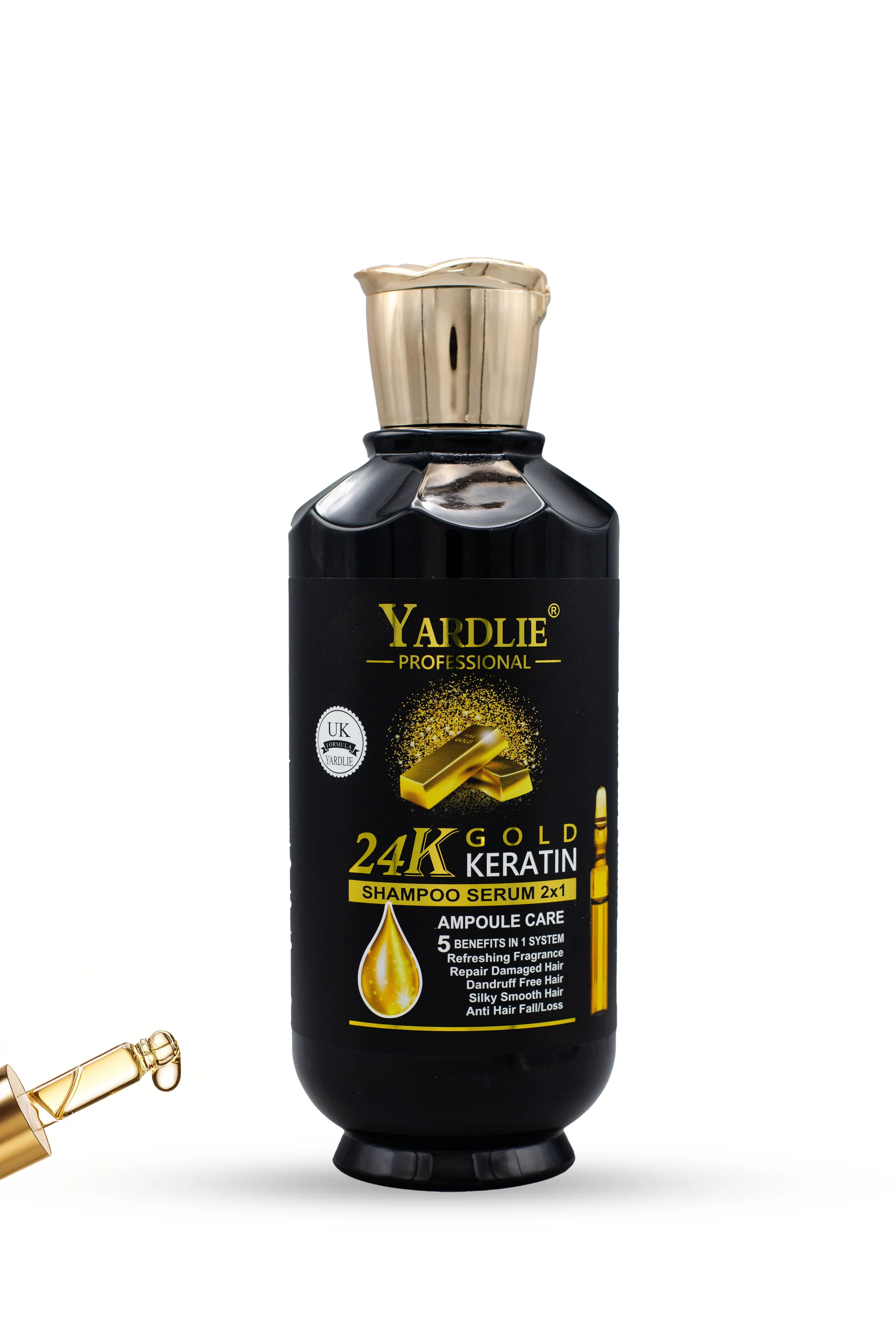 Yardlie Professional 24K Gold Shampoo Serum 2X1 500ml.